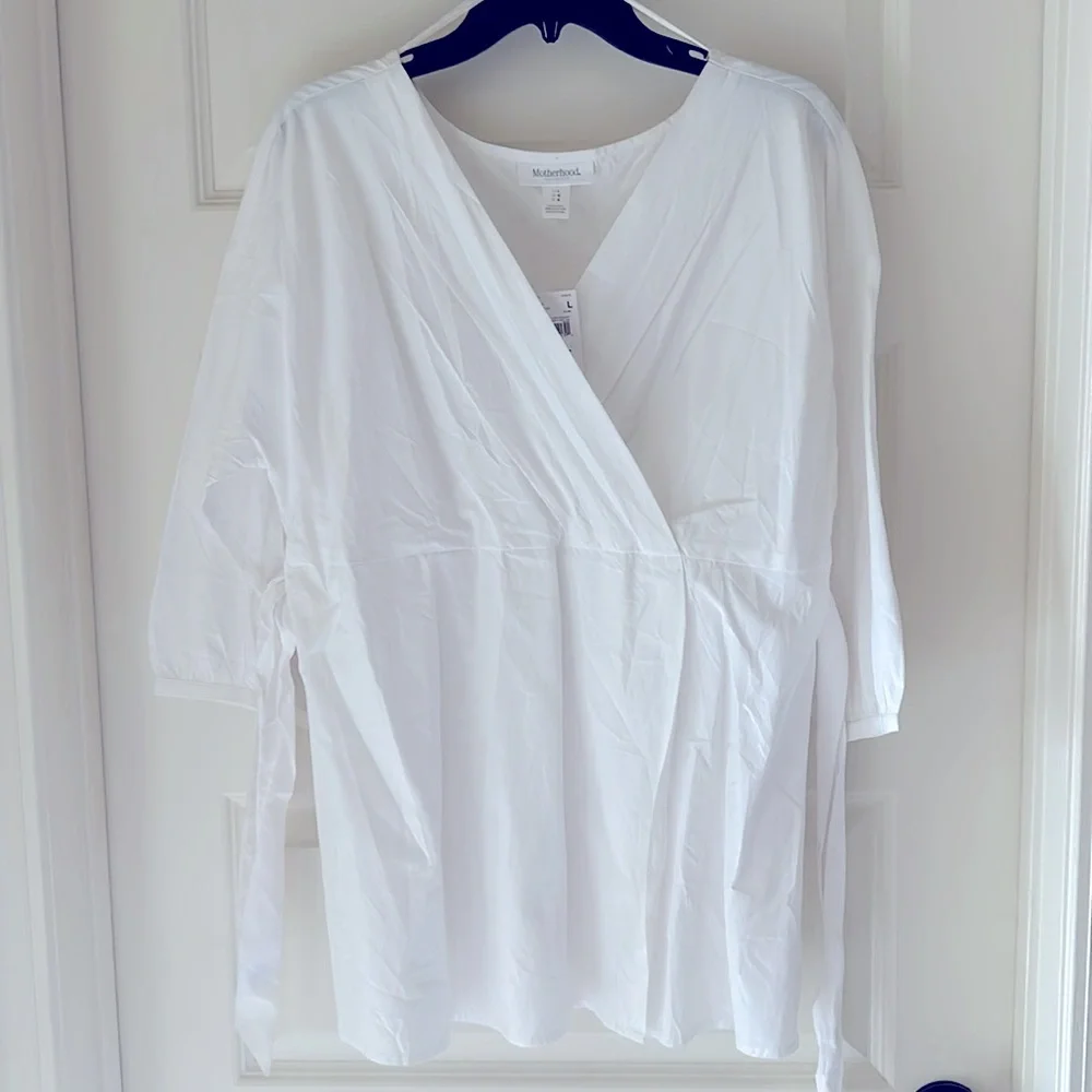 Motherhood Maternity white tunic L - Picture 4 of 5